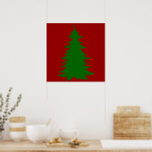 kerstboom poster (Keuken)