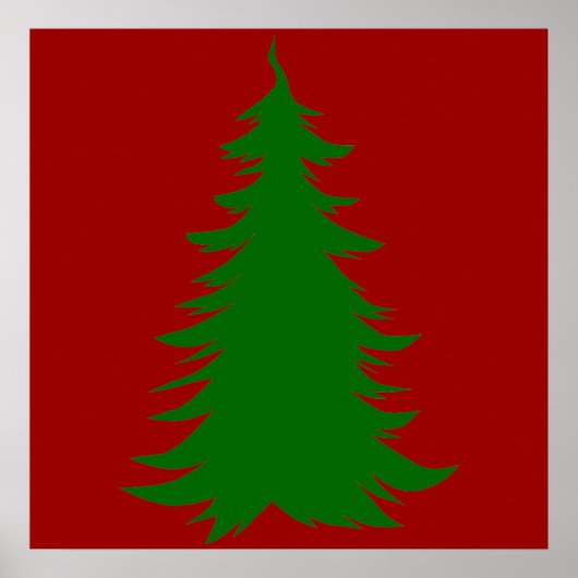 kerstboom poster (Voorkant)