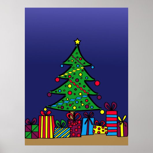 Kerstboom Poster (Voorkant)