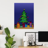 Kerstboom Poster (Thuiskantoor)
