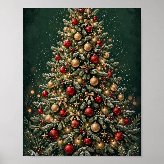 Kerstboom Poster (Voorkant)