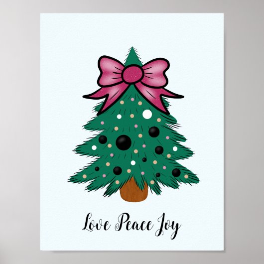 Kerstboom Poster (Voorkant)