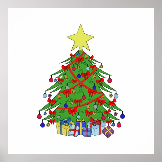 kerstboom poster (Voorkant)