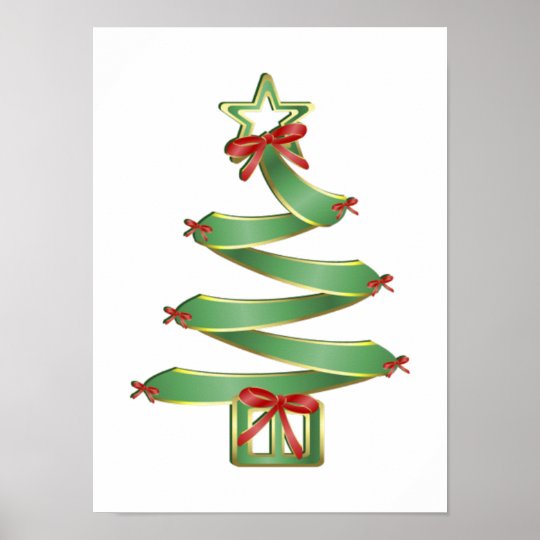 Kerstboom Poster Zazzle.nl