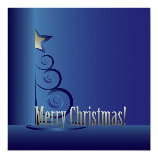 kerstboom poster (Voorkant)