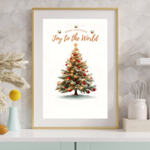 Kerstboom Poster — Magische Wintervakantie