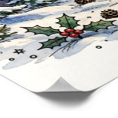 Kerstboom Poster met Buitenaardse Ontvoering (Hoek)