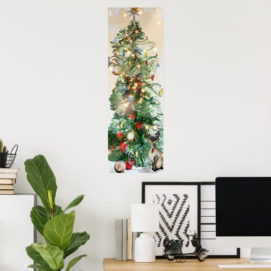 Kerstboom Poster Wall Art (Thuiskantoor)