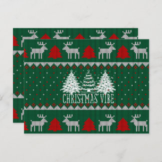 Kerstboom postkaart voor kerstvreugde