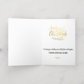 Kerstboom Premium 5 x 7 Goud Folie Feestdagenkaart (Binnenlaag)