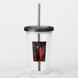 Kerstboom President John Kennedy & Jacqueline Acryl Drinkbeker