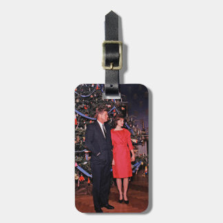 Kerstboom President John Kennedy & Jacqueline Bagagelabel