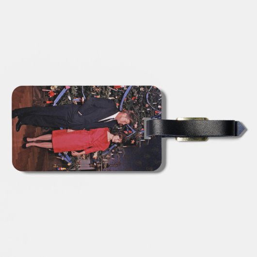 Kerstboom President John Kennedy & Jacqueline Bagagelabel (Achterkant horizontaal)