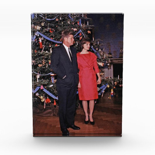 Kerstboom President John Kennedy & Jacqueline Fotoblokken (Voorkant)