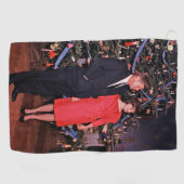 Kerstboom President John Kennedy & Jacqueline Golfhanddoek (Horizontaal)
