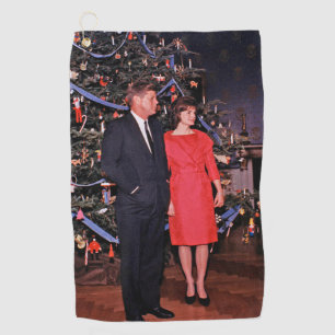 Kerstboom President John Kennedy & Jacqueline Golfhanddoek