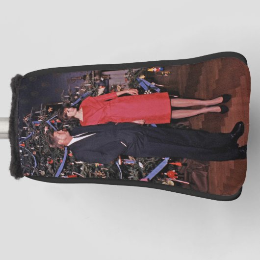 Kerstboom President John Kennedy & Jacqueline Golfheadcover (Voorkant)