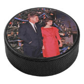 Kerstboom President John Kennedy & Jacqueline Hockey Puck (3/4)
