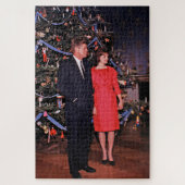 Kerstboom President John Kennedy & Jacqueline Legpuzzel (Verticaal)