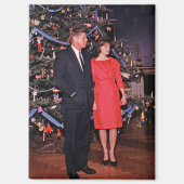 Kerstboom President John Kennedy & Jacqueline Magneet (Voorkant)