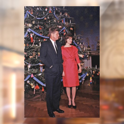 Kerstboom President John Kennedy & Jacqueline Raamsticker (Vel 2)