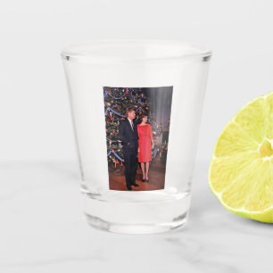 Kerstboom President John Kennedy & Jacqueline Shot Glas