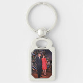 Kerstboom President John Kennedy & Jacqueline Sleutelhanger (Voorkant)