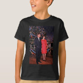 Kerstboom President John Kennedy & Jacqueline T-shirt (Voorkant)