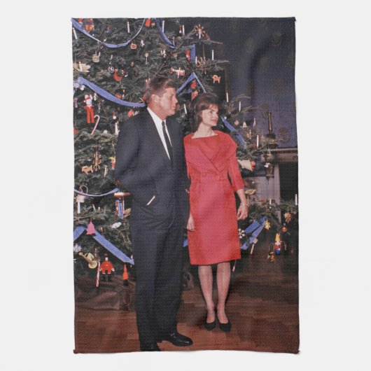 Kerstboom President John Kennedy & Jacqueline Theedoek (Verticaal)