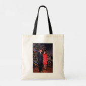 Kerstboom President John Kennedy & Jacqueline Tote Bag (Achterkant)