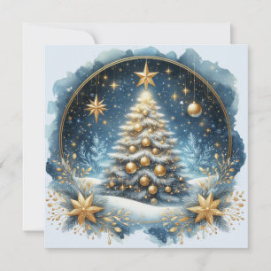 Kerstboom & Prettig kerstfeest aanpasbaar Feestdagenkaart