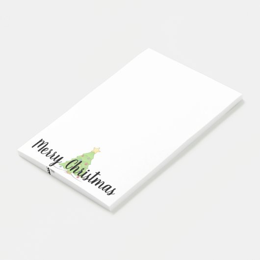Kerstboom Prettig Kerstfeest Post-it® Notes (Schuin)