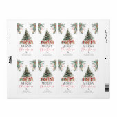 Kerstboom Prettig Kerstmis Cadeau Sticker (Full Sheet)