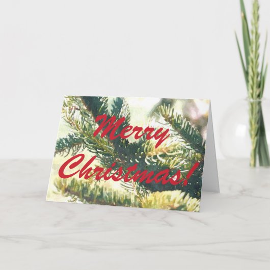 KERSTBOOM PRETTIGE KERSTEN KAART (Voorkant)