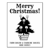 Kerstboom - Print je eigen kerstkaarten Rubberstempel (Afrduk)