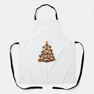 Kerstboom Pugs Pug Dog Schort