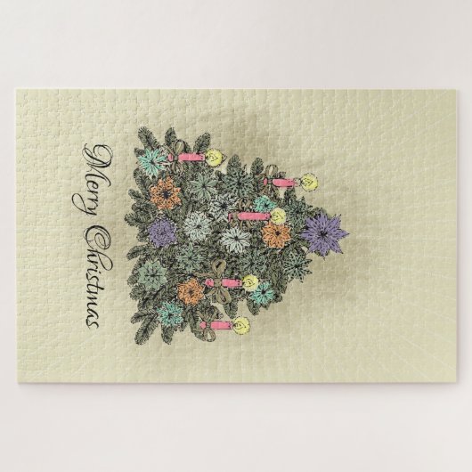 Kerstboom - Puzzle Legpuzzel (Horizontaal)