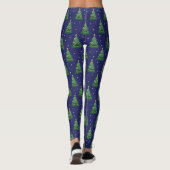 Kerstboom Pyjamabroek - Elegante Navy PJ's Leggings (Achterkant)