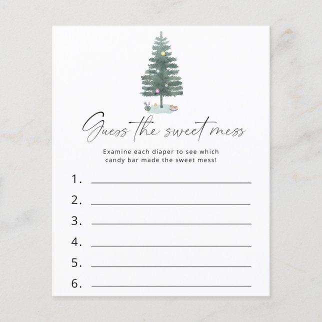 Kerstboom - Raad de Sweet Mess spel (Voorkant)