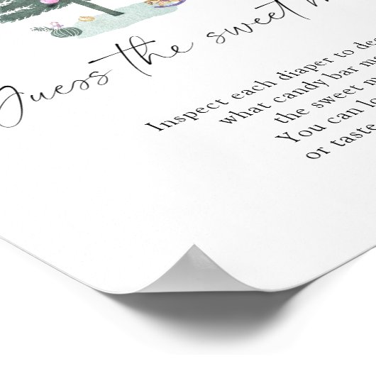 Kerstboom - raad de zoete puinhoop poster (Hoek)