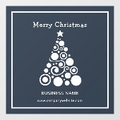 Kerstboom raamdecoratie wit Holiday Raamsticker (Vel)