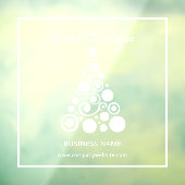 Kerstboom raamdecoratie wit raamsticker (Vel 3)