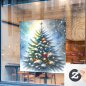 kerstboom raamsticker (Cafe Raam)