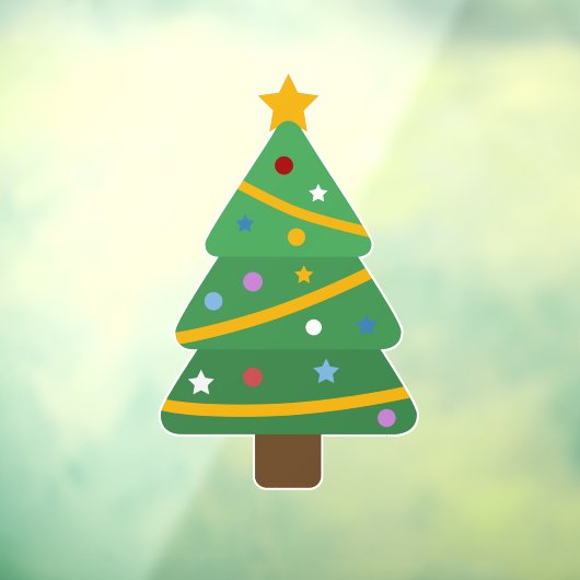 kerstboom raamsticker (Vel 3)