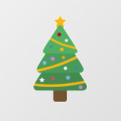 kerstboom raamsticker (Vel)
