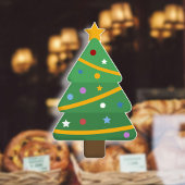 kerstboom raamsticker