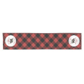 Kerstboom Ranch Buffalo Red Plaid Santa Korte Tafelloper (Horizontaal)
