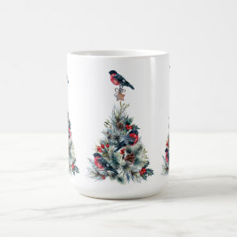 Kerstboom Red Bullfinch Koffiemok