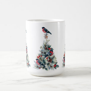Kerstboom Red Bullfinch Koffiemok