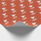 Kerstboom Red Cadeaupapier (Hoek)